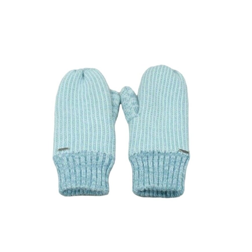 LL BEAN Light Blue Winter Fleece Lining Soft Mittens - Picture 2 of 10
